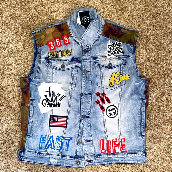 Coats | Kloud 9 Denim Vest Xxl | Poshmark
